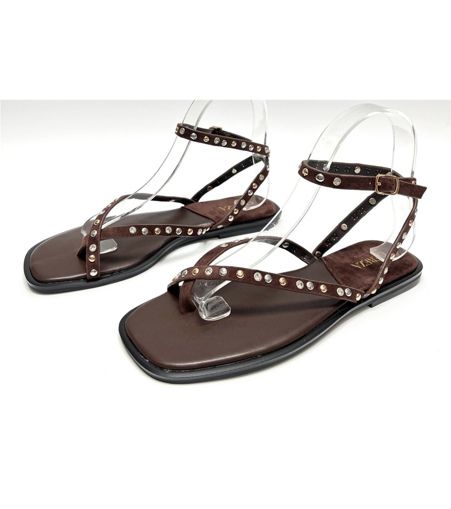 SANDALIA MACARENA MARRON