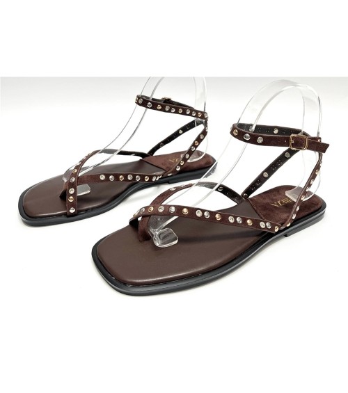 SANDALIA MACARENA MARRON